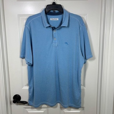 Tommy Bahama Paradiso Cove Short Sleeve Polo Men s XL Myka Blue