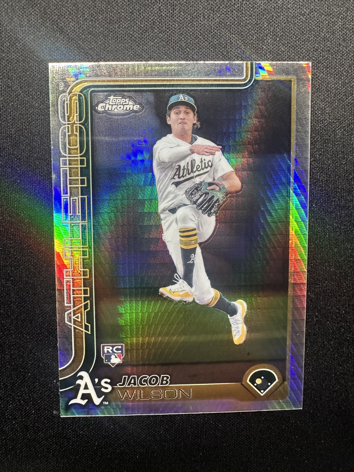 2025 Topps Chrome - Jacob Wilson #96 Prism Refractor (RC)
