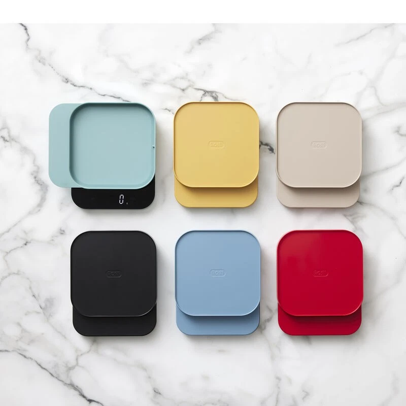 Pesa Bilancia da Cucina Digitale Max 10 Kg MENSURA Rosti Design Rosso Alimenti, fotografia 7 di 7