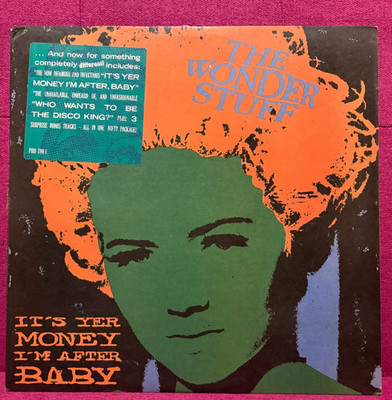 THE WONDER STUFF-It's Yer Money I'm After Baby-Promo 5 Track Vinyl EP-w 3 Live