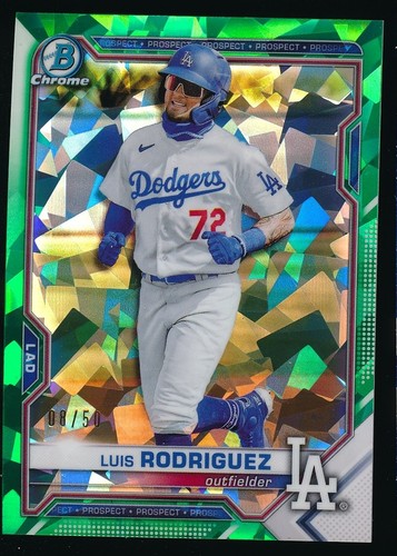 2021 Bowman Draft Chrome Luis Rodriguez #BDC-134 Green Refractor /99 Rookie RC
