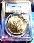 1923 Peace Silver Dollar Coin PCGS MS-63