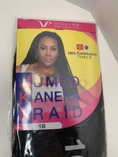 Vivica A Fox Jumbo Kaneka Braid 1B 100% Kanekalon Tiara II New