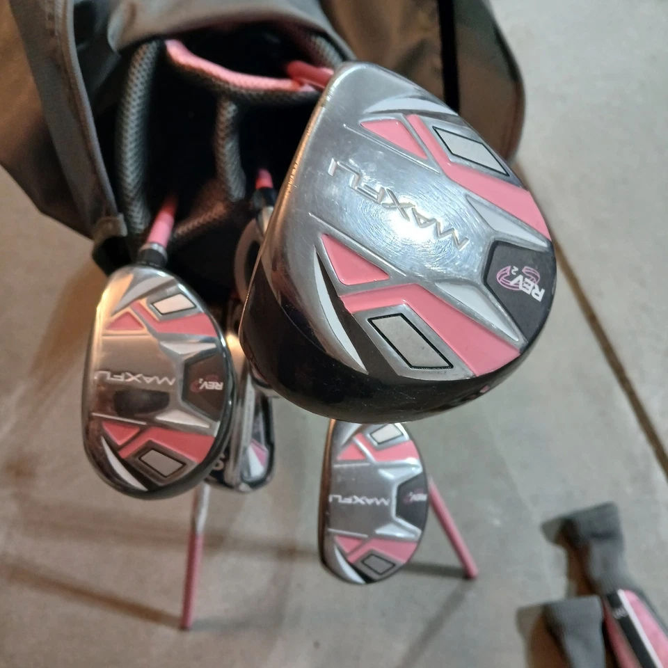 MAXFLI REV 2 девочек молодежи гольф драйвер, гибрид, 7,9, паттер молодежный набор возраст 6-10 W сумка - Изображение 2 из 4