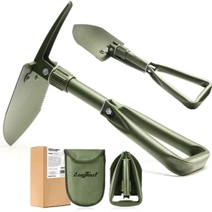 18'' Military Folding Camping Shovel, Offroad Survival High Carbon Steel Shov... - Picture 1 of 6