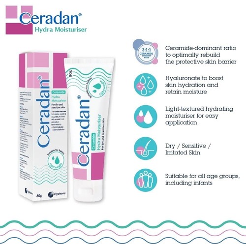 CERADAN Ceramide Hydra Moisturizer for Dry & Sensitive Skin 30g - Picture 4 of 6