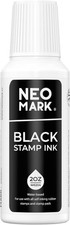 Stamp Ink Refill Black 2oz Quick Dry Water-Based For Self-Inking Pads