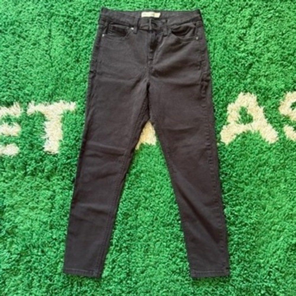 Topshop Moto Jamie High Waisted Black Skinny Jeans W28 L30