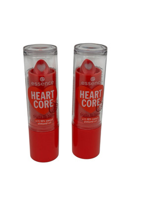 Essence Heart Core Fruity Lip Balm 2 Stk. Je 3g 02 Sweet Strawberry