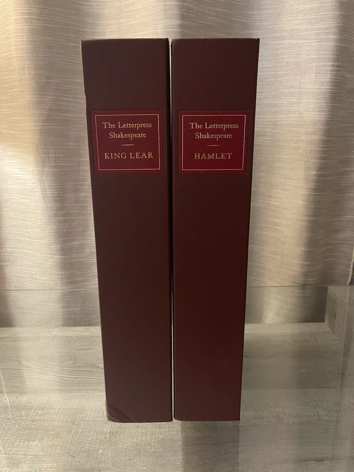 The Letterpress Shakespeare HAMLET & KING LEAR Clamshell Cases / VGB Foto 2 de 4