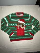 Sloth Christmas Sweater 33Degrees XXL Ugly Holiday Sweater Authentic