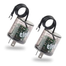 2Pin LED Flasher Relay with Ground Wire,12V Car Flasher Relay for Fixing 2PCS
