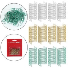 100PCS Metal S Shaped Christmas Tree Hooks for Bauble Ornaments Hanging 4cm