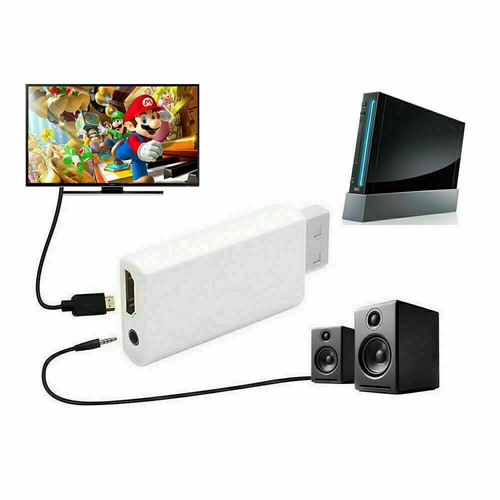 Tragbarer Wii zu HDMI Wii2HDMI Full HD TV Konverter Audio/Video Ausgang Adapter BL - Bild 9 von 11