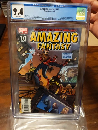  Amazing Fantasy #15 CGC 9.4 🔑 First Amadeus Cho MCU spec book