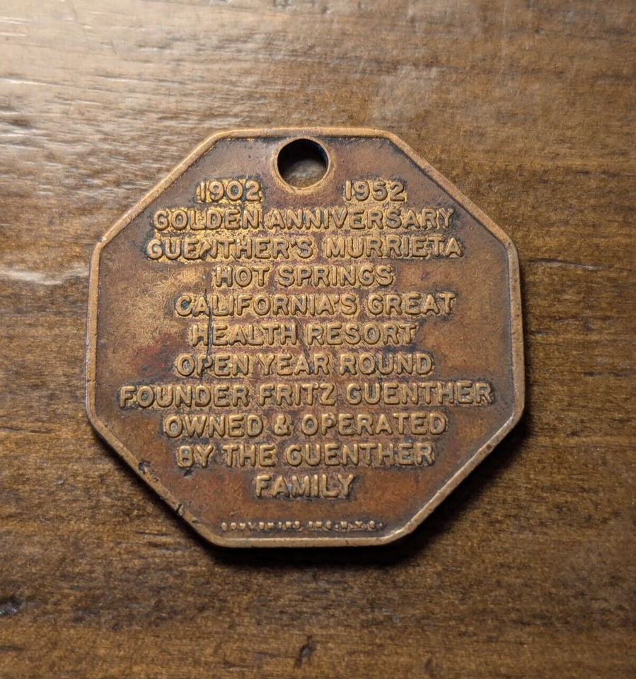 Guenthers Murrieta Hot Springs California CA Key Fob Tag Advertising