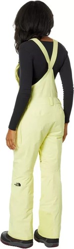 The North Face Freedom Snow Bib Women's Large Short Yellow Waterproof JDM1744 - Picture 12 of 12