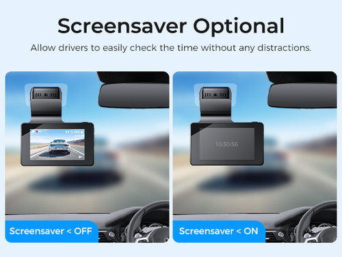 AZDOME Front and Rear Dash Cam 1080P+VGA WiFi DVR Camera Park Mode Night Vision - Picture 8 of 13