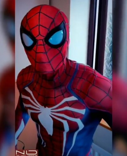 Halloween ps4 jogo spiderman insomniac super-herói cosplay traje