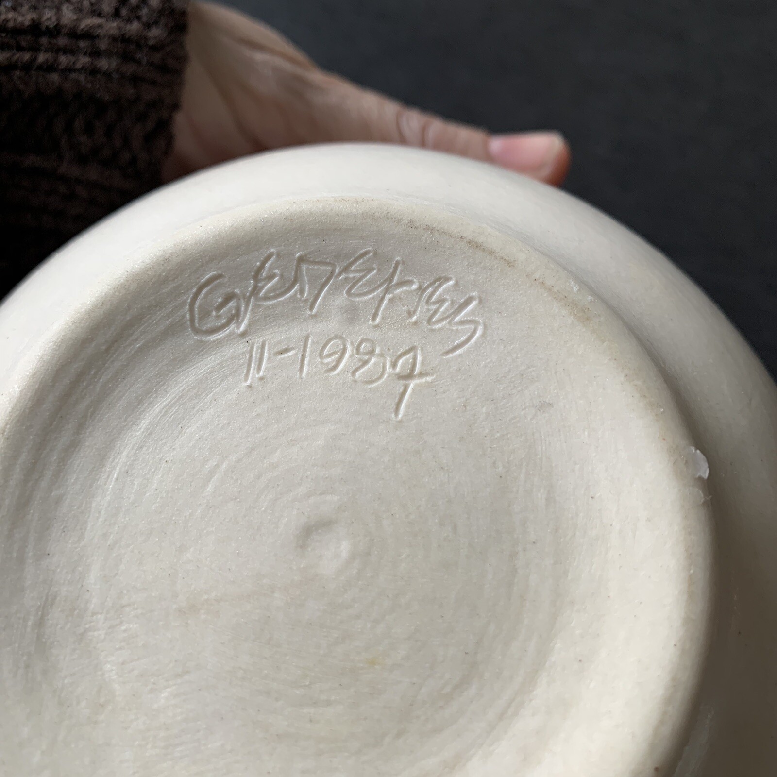 Gerald Gedekes Northwest Studio Pottery Orcas Island Bowl 1987 Greens