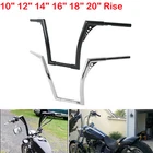 10/12/14/16/18/20" Rise Ape Hanger Handlebar Fit For Harley Sportster FLST FXST