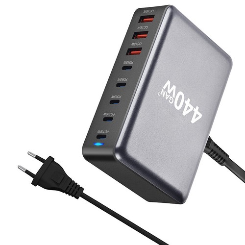 440W Gan Desktop Telefon Ladegerät PD Schnellladeladapter - Zdjęcie 14 z 15