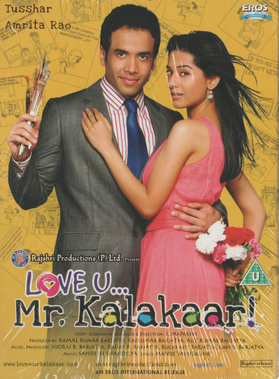 LOVE U... MR. KALAKAAR - TUSSHAR KAPOOR - AMRITA RAO - NEW BOLLYWOOD DVD