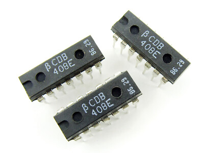 CDB408E [2pcs] Quad 2-Input Positive-AND Gates; Baneasa; DIP-14 (SN7408 ...