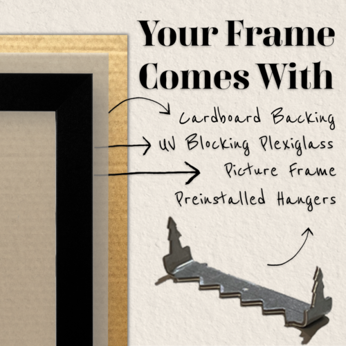 US Kunstrahmen 1" flach schwarz MDF Wanddeko Bild Poster Rahmen, CS2 - Bild 6 von 8