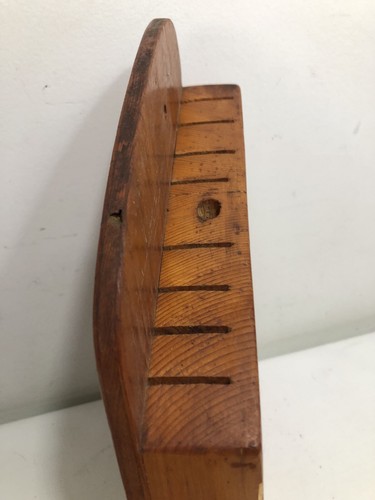 Vtg Hand Crafted Knife Holder Patriotic Wooden w/ Eagle Wall Mount - Picture 3 of 8