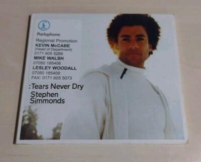 Stephen Simmonds:- Tears Never Dry:-Promo ..1998 EMI... DIGIPAK 