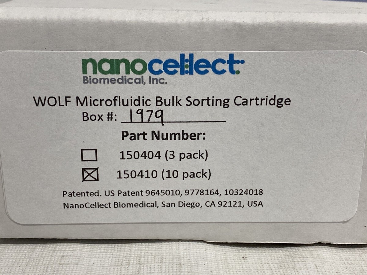 10/Pk) NANOCELLECT Wolf Microfluidic Bulk Sorting Cartridges