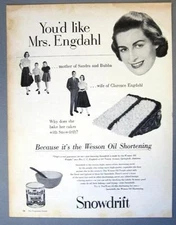 Original 1955 Wesson Ad Photo endorsed Mrs clarence Engdahl Family Springhill AL