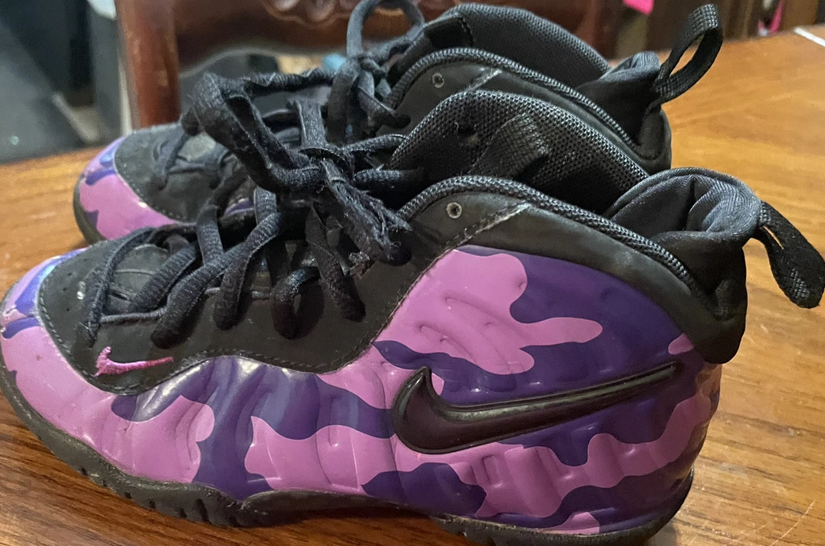 Nike Air Foamposite Pro Purple Camo 2019 Kids Size 12C