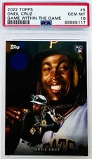 2022 Topps Game Within The Game Oneil Cruz RC #5 By Paul Jennis PSA 10 💎 Rookie