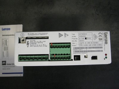 Frequency inverter Lenze EVF 8202-E used with operating instructions