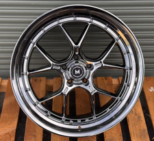 Mflow Mfl1 Deep Dish Set Of 4 Pvd Chrome Wheels 18x8.5 18x9.5 5x114.3 Cb73.1