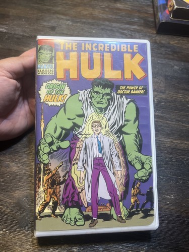 Lot 2 Marvel VHS Tapes Captain America - Hulk Origin Stories Red Skull 1998 - Picture 2 of 6