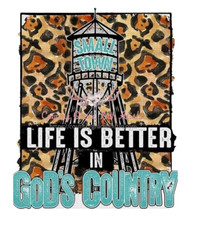 Sublimation Print Design Gods Country Ready to Press Heat Transfer