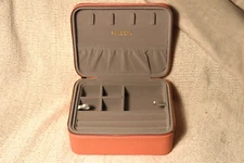 Pandora pink  zippered jewelry travel case box organizer