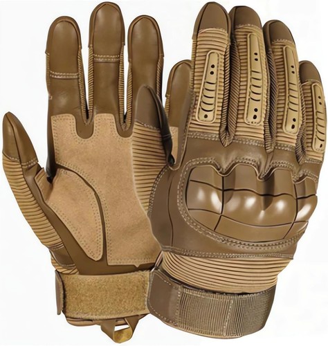 Guantes de cuero con pantalla táctil para motociclismo dedo completo moto conducción - Imagen 3 de 17