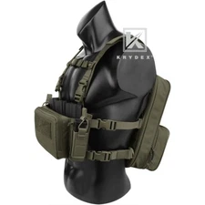KRYDEX Tactical D3CR Chest Rig Harness D3 Flatpack Backpack MOLLE Rucksack Green