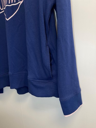 Sweat à capuche sport femme Tommy Hilfiger taille M logo cœur bleu avec poches - Photo 3/5