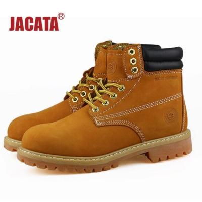 Jacata Men's Work Boots Oil Resistant Waterproof Leather Work Boots 8601 Wide