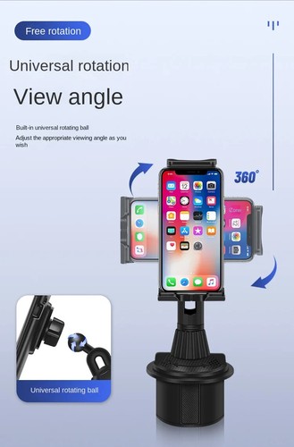 Car Mount Car Cup Holder Phone Stand For 4.7-12.9" iPhone iPad Tablet Universal - Picture 7 of 12