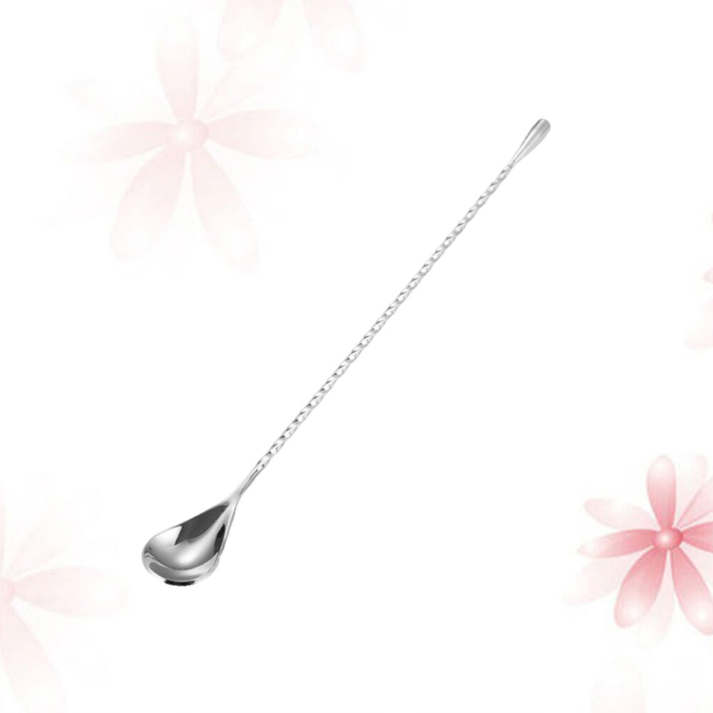 Spiral Spoon Metal Mixing Sticks Beverage Stirring Rod Drinks Mixing