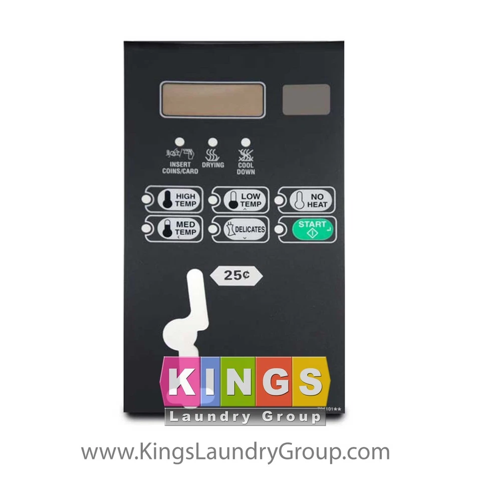 FOR SPEED QUEEN 70410101 OVERLAY CONTROL STACK C4 SINGLE BLACK FOR 70450501P TUMBLER CONTROL