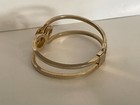 Eastern Star Masonic Clamp Shut Bracelet Goldtone — photo 4