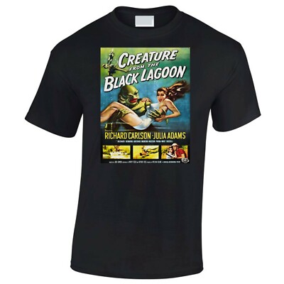 Creature From The Black Lagoon T-Shirt Classic B Movie Retro Film Horror DTG 