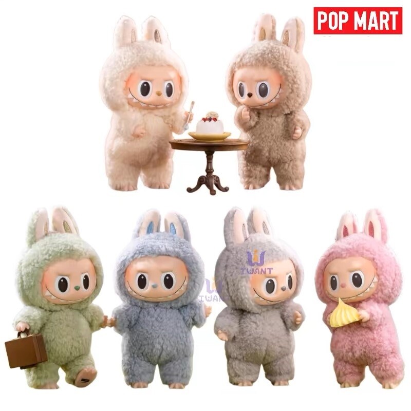 POP MART LABUBU The Monsters Etciting Macaron Peluche Muñeca Serie Figura Juguete Regalos